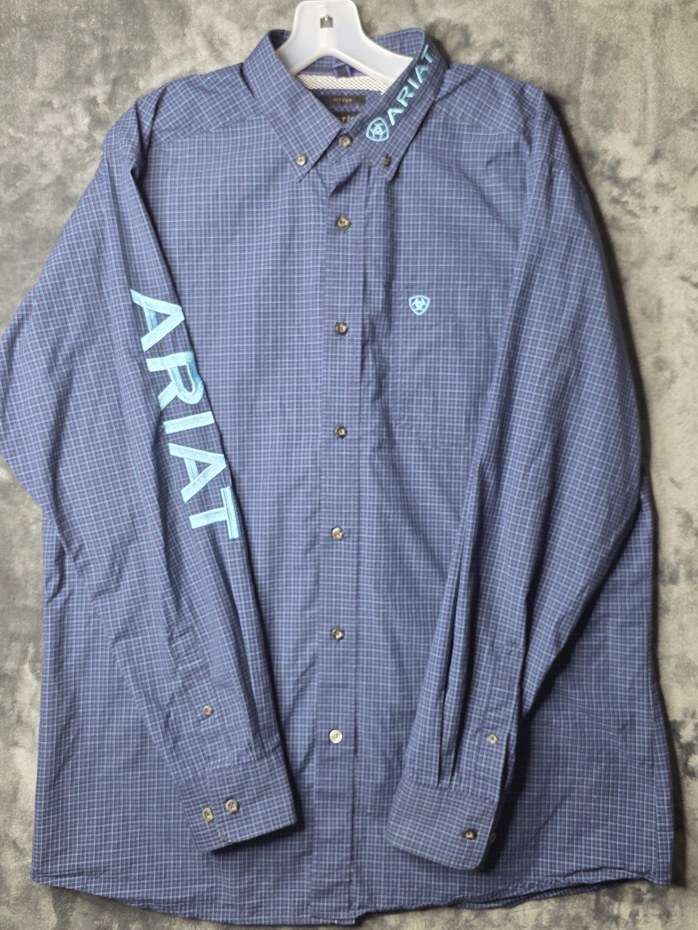 Ariat: Men’s Pro Series Navy Team Sully Fitted Shirt Sz XL